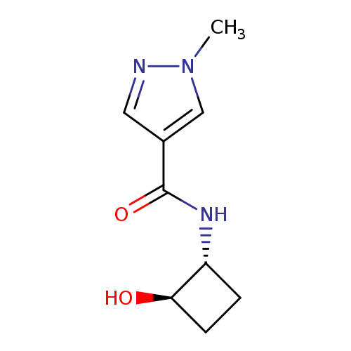 N-[trans-2-hydroxycyclobutyl]-1-methyl-1H-pyrazole-4-carboxamide