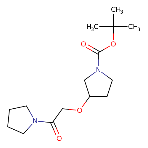tert-butyl 3-[2-oxo-2-(pyrrolidin-1-yl)ethoxy]pyrrolidine-1-carboxylate
