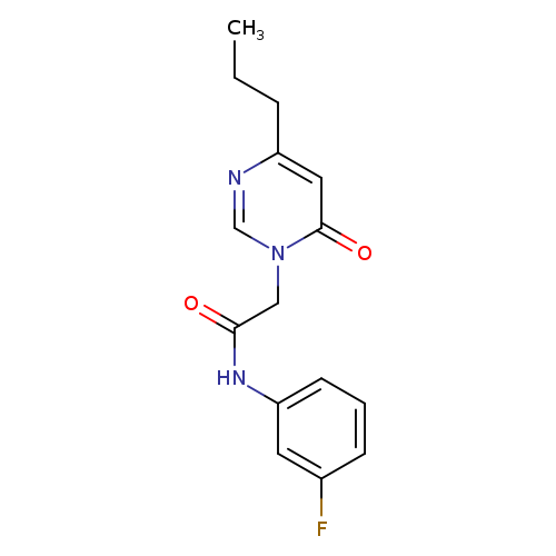 N-(3-fluorophenyl)-2-(6-oxo-4-propyl-1,6-dihydropyrimidin-1-yl)acetamide