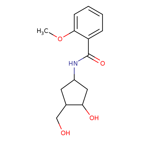 N-[3-hydroxy-4-(hydroxymethyl)cyclopentyl]-2-methoxybenzamide