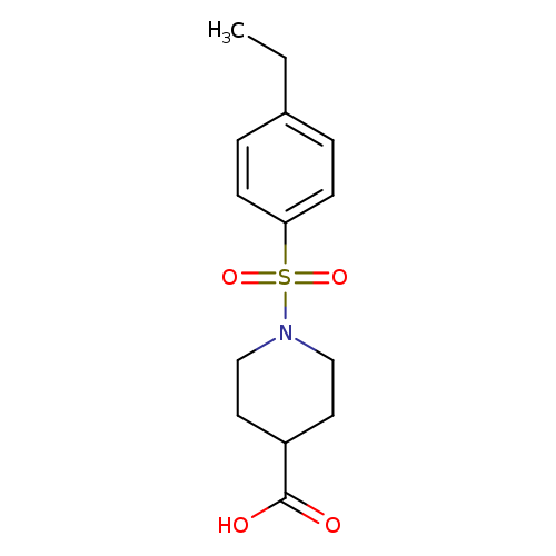 1-[(4-Ethylphenyl)sulfonyl]piperidine-4-carboxylic acid