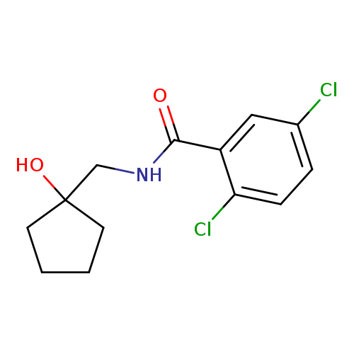 2,5-dichloro-N-[(1-hydroxycyclopentyl)methyl]benzamide