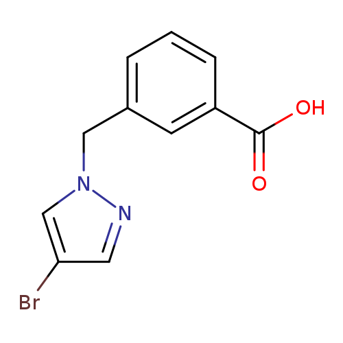 3-[(4-bromo-1H-pyrazol-1-yl)methyl]benzoic acid