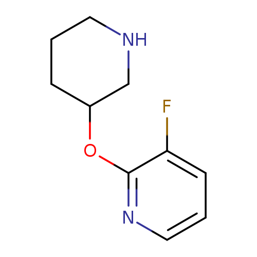 3-fluoro-2-(piperidin-3-yloxy)pyridine