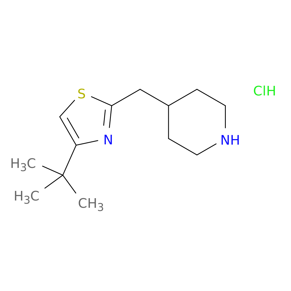 4-[(4-tert-butyl-1,3-thiazol-2-yl)methyl]piperidine hydrochloride
