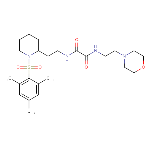 N'-[2-(morpholin-4-yl)ethyl]-N-{2-[1-(2,4,6-trimethylbenzenesulfonyl)piperidin-2-yl]ethyl}ethanediamide