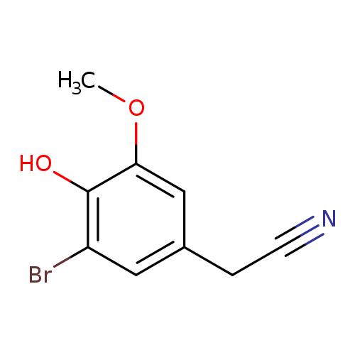 2-(3-Bromo-4-hydroxy-5-methoxyphenyl)acetonitrile