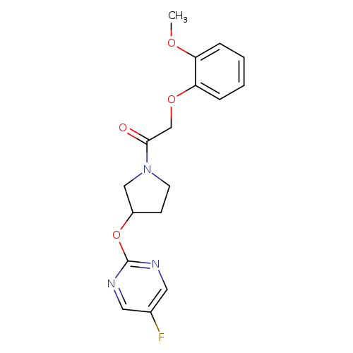 1-{3-[(5-fluoropyrimidin-2-yl)oxy]pyrrolidin-1-yl}-2-(2-methoxyphenoxy)ethan-1-one