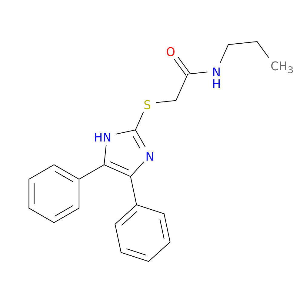 2-[(4,5-diphenyl-1H-imidazol-2-yl)sulfanyl]-N-propylacetamide