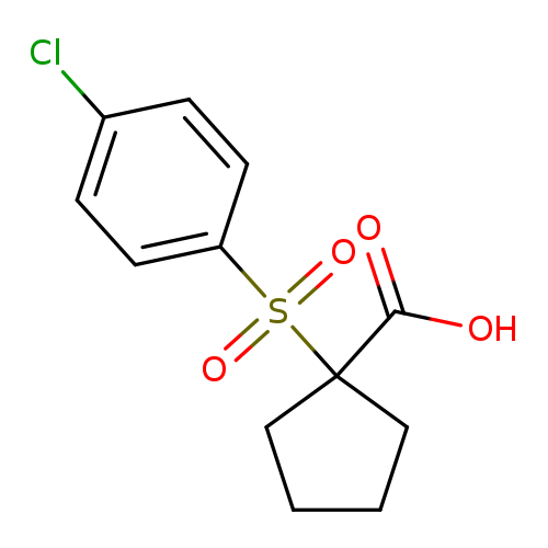 1-((4-Chlorophenyl)sulfonyl)cyclopentanecarboxylic acid
