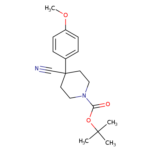 Tert-butyl 4-cyano-4-(4-methoxyphenyl)piperidine-1-carboxylate