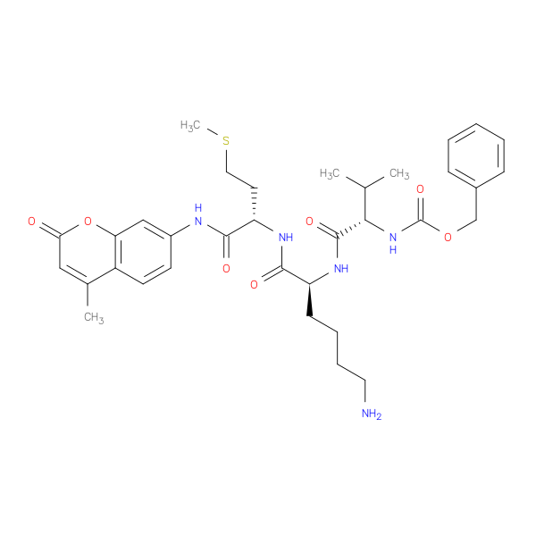 L-Methioninamide, N-[(phenylmethoxy)carbonyl]-L-valyl-L-lysyl-N-(4-methyl-2-oxo-2H-1-benzopyran-7-yl)-