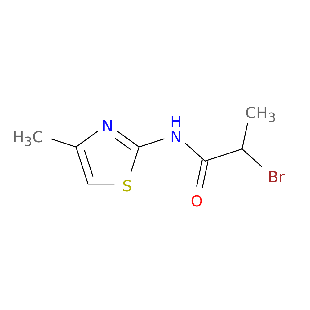 2-bromo-N-(4-methyl-1,3-thiazol-2-yl)propanamide