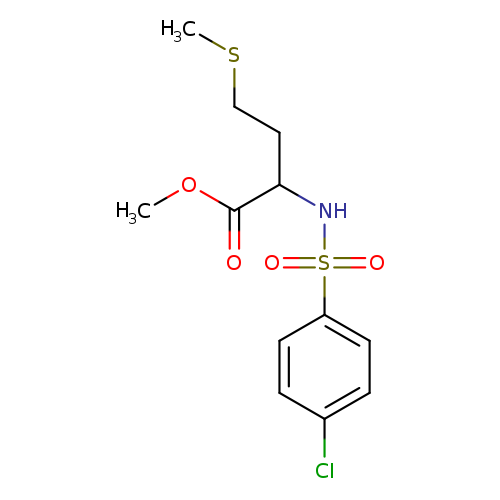 methyl 2-(4-chlorobenzenesulfonamido)-4-(methylsulfanyl)butanoate