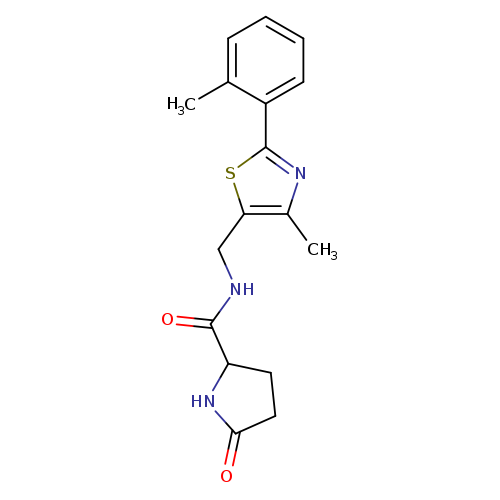 N-{[4-methyl-2-(2-methylphenyl)-1,3-thiazol-5-yl]methyl}-5-oxopyrrolidine-2-carboxamide