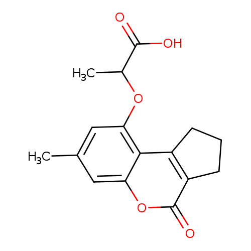 2-[(7-Methyl-4-oxo-1,2,3,4-tetrahydrocyclopenta[c]chromen-9-yl)oxy]propanoic acid