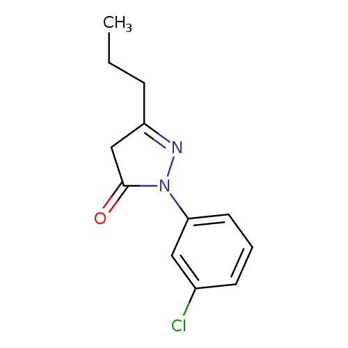 1-(3-chlorophenyl)-3-propyl-4,5-dihydro-1H-pyrazol-5-one