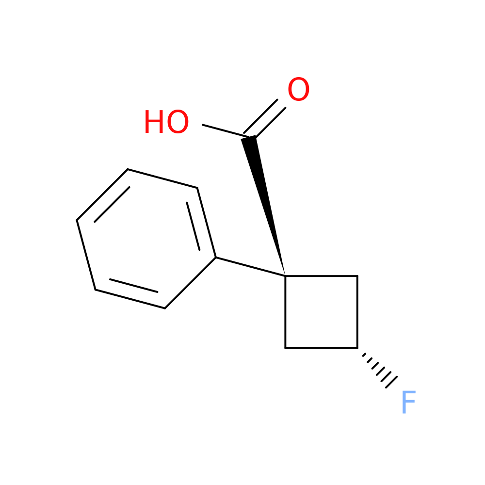 (1r,3r)-3-fluoro-1-phenylcyclobutane-1-carboxylic acid