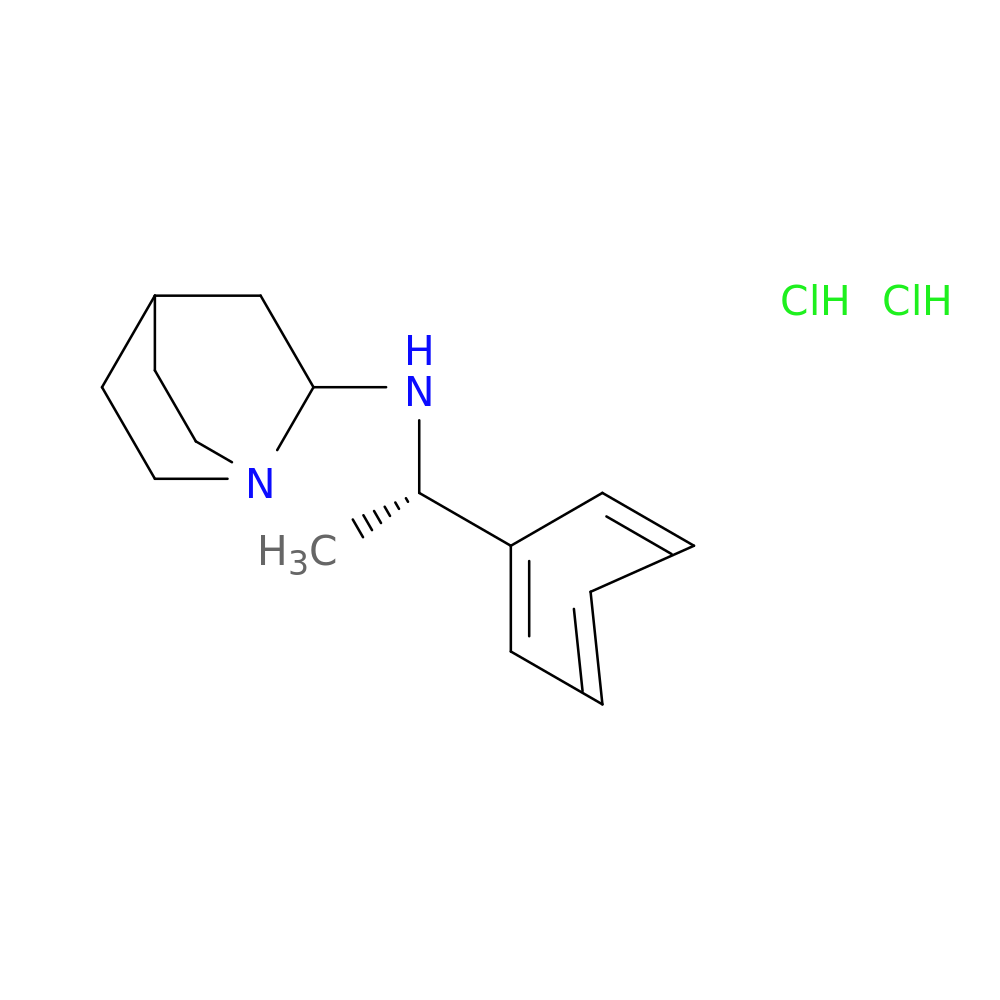 (3R)-N-[(1S)-1-Phenylethyl]-1-azabicyclo[2.2.2]octan-3-amine Dihydrochloride