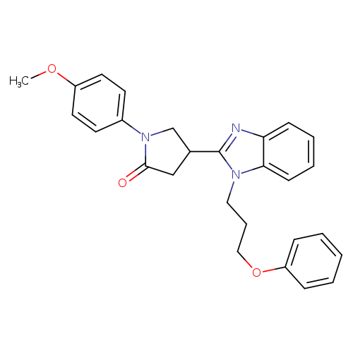 1-(4-methoxyphenyl)-4-[1-(3-phenoxypropyl)-1H-1,3-benzodiazol-2-yl]pyrrolidin-2-one