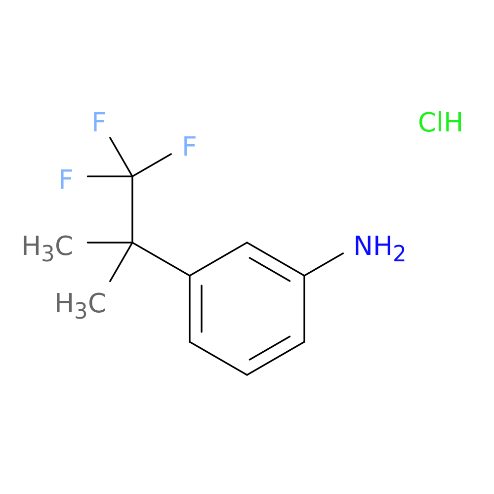 3-(1,1,1-trifluoro-2-methylpropan-2-yl)aniline hydrochloride