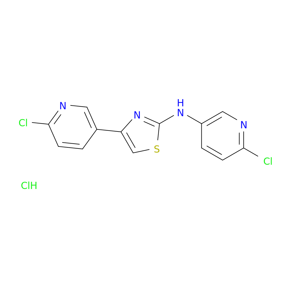 6-chloro-N-[4-(6-chloropyridin-3-yl)-1,3-thiazol-2-yl]pyridin-3-amine hydrochloride