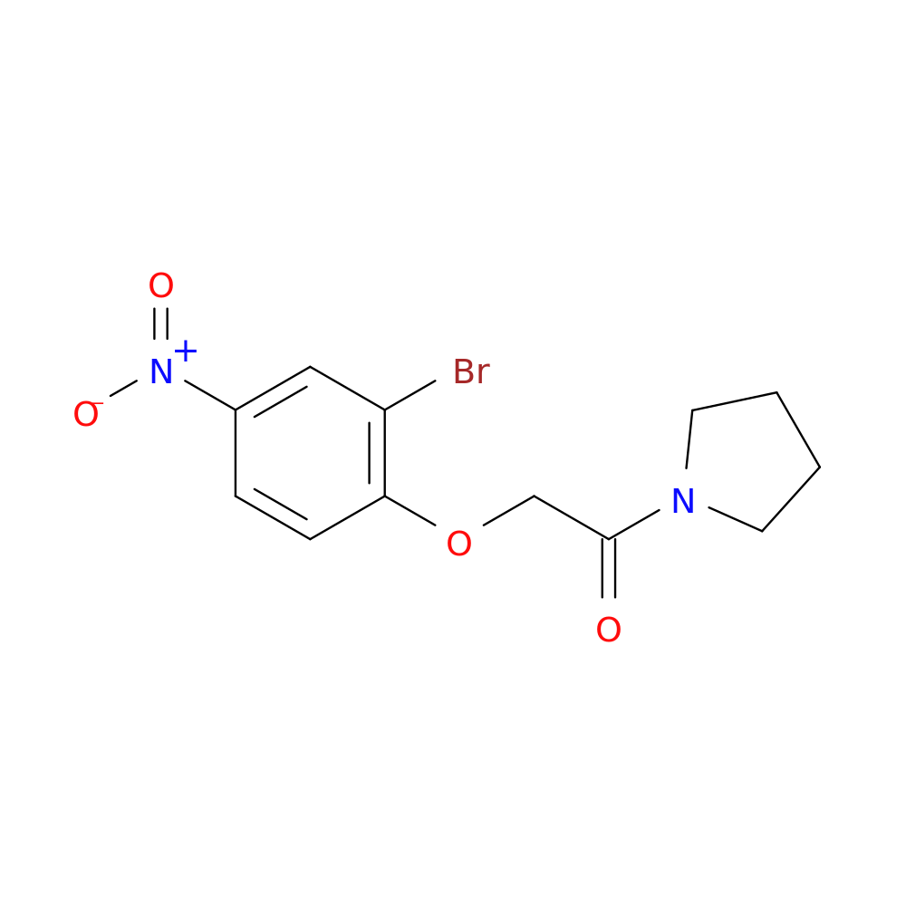 2-(2-Bromo-4-nitrophenoxy)-1-(pyrrolidin-1-yl)ethanone
