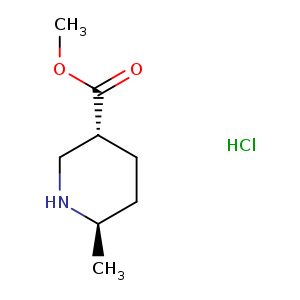 3-Piperidinecarboxylic acid, 6-methyl-, methyl ester, hydrochloride (1:1), (3R,6R)-rel-