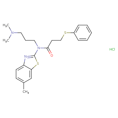 N-[3-(dimethylamino)propyl]-N-(6-methyl-1,3-benzothiazol-2-yl)-3-(phenylsulfanyl)propanamide hydrochloride