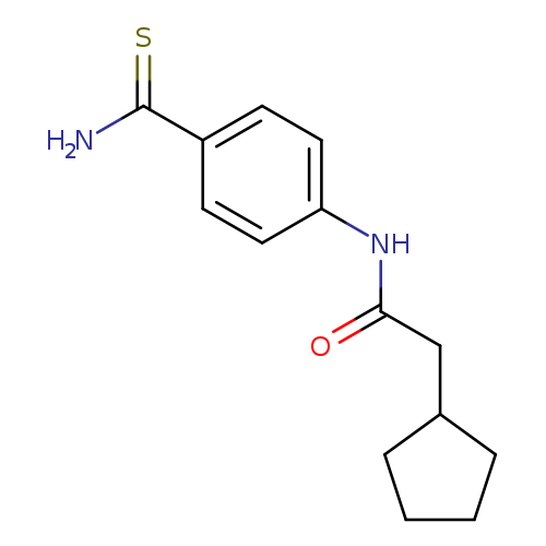 N-(4-carbamothioylphenyl)-2-cyclopentylacetamide