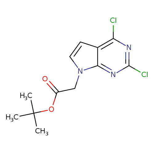 tert-butyl 2-{2,4-dichloro-7H-pyrrolo[2,3-d]pyrimidin-7-yl}acetate