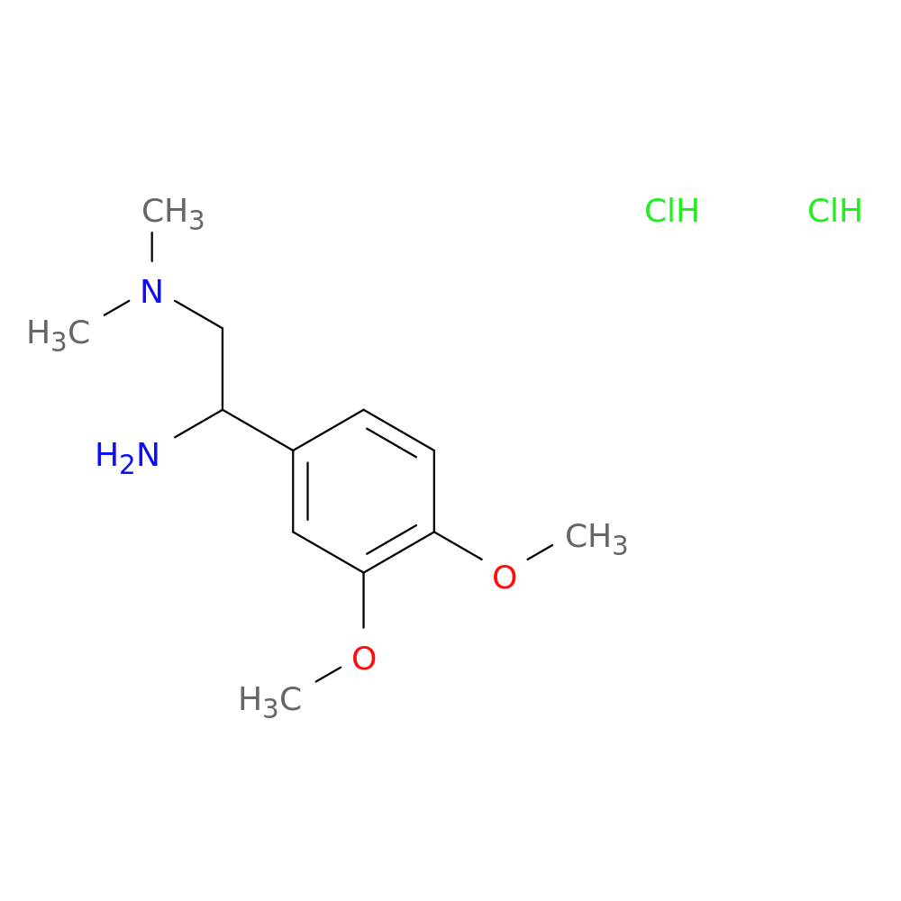 [2-amino-2-(3,4-dimethoxyphenyl)ethyl]dimethylamine dihydrochloride