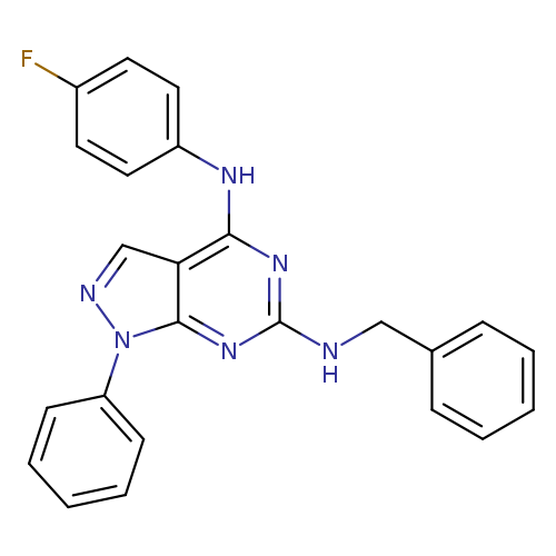 N6-benzyl-N4-(4-fluorophenyl)-1-phenyl-1H-pyrazolo[3,4-d]pyrimidine-4,6-diamine