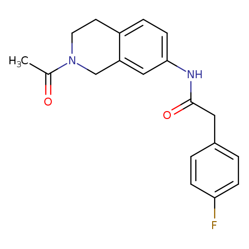 N-(2-acetyl-1,2,3,4-tetrahydroisoquinolin-7-yl)-2-(4-fluorophenyl)acetamide