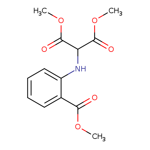 1,3-dimethyl 2-{[2-(methoxycarbonyl)phenyl]amino}propanedioate