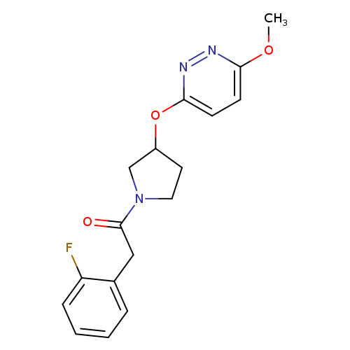 2-(2-fluorophenyl)-1-{3-[(6-methoxypyridazin-3-yl)oxy]pyrrolidin-1-yl}ethan-1-one