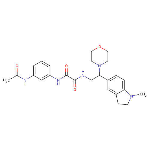 N'-(3-acetamidophenyl)-N-[2-(1-methyl-2,3-dihydro-1H-indol-5-yl)-2-(morpholin-4-yl)ethyl]ethanediamide