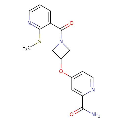 4-({1-[2-(methylsulfanyl)pyridine-3-carbonyl]azetidin-3-yl}oxy)pyridine-2-carboxamide