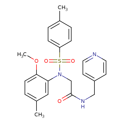 2-{2-methoxy-5-methyl[(4-methylphenyl)sulfonyl]anilino}-N-(4-pyridinylmethyl)acetamide