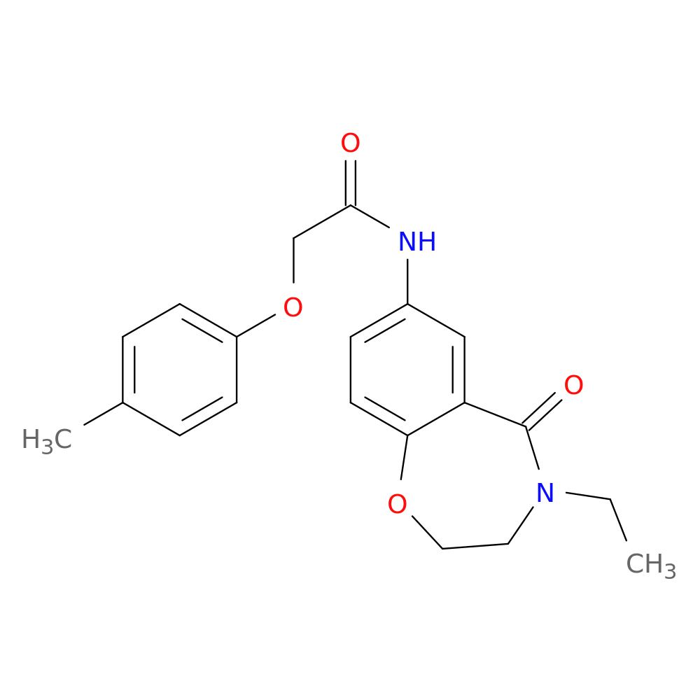 N-(4-ethyl-5-oxo-2,3,4,5-tetrahydro-1,4-benzoxazepin-7-yl)-2-(4-methylphenoxy)acetamide
