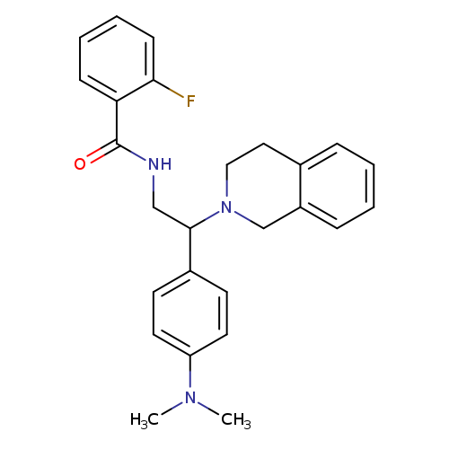 N-{2-[4-(dimethylamino)phenyl]-2-(1,2,3,4-tetrahydroisoquinolin-2-yl)ethyl}-2-fluorobenzamide