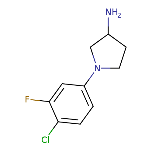 1-(4-chloro-3-fluorophenyl)pyrrolidin-3-amine