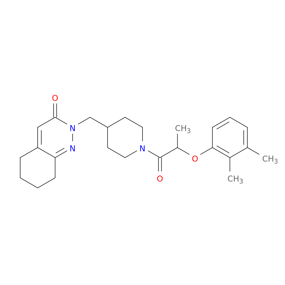 2-({1-[2-(2,3-dimethylphenoxy)propanoyl]piperidin-4-yl}methyl)-2,3,5,6,7,8-hexahydrocinnolin-3-one