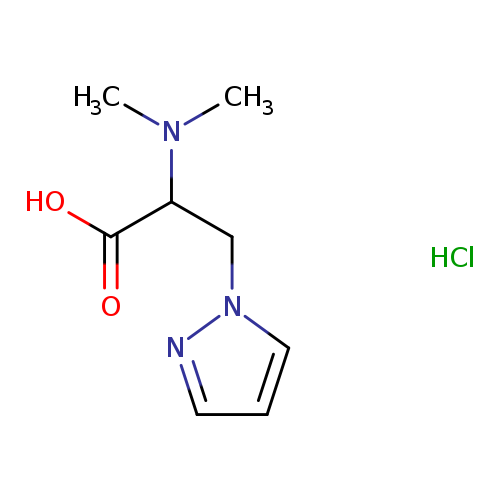 2-(dimethylamino)-3-(1H-pyrazol-1-yl)propanoic acid hydrochloride