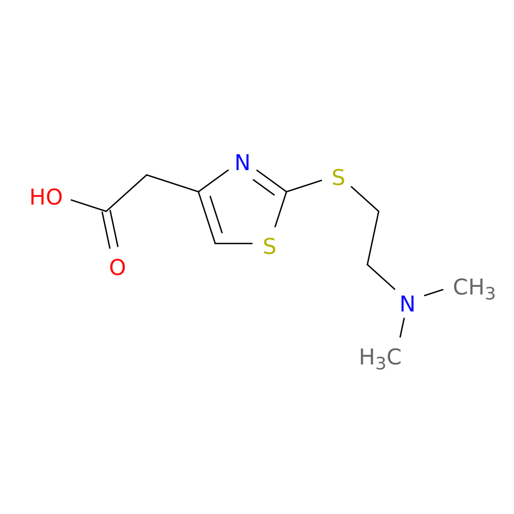 2-(2-{[2-(dimethylamino)ethyl]sulfanyl}-1,3-thiazol-4-yl)acetic acid