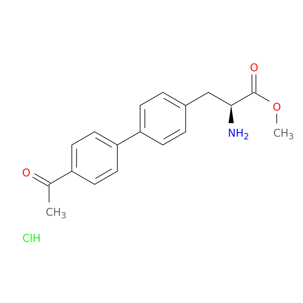(S)-Methyl 3-(4'-acetyl-[1,1'-biphenyl]-4-yl)-2-aminopropanoate hydrochloride