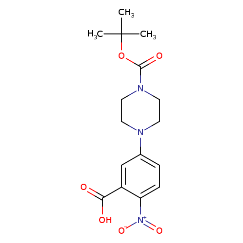 1-Piperazinecarboxylic acid, 4-(3-carboxy-4-nitrophenyl)-, 1-(1,1-dimethylethyl) ester