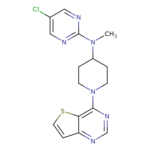 5-chloro-N-methyl-N-(1-{thieno[3,2-d]pyrimidin-4-yl}piperidin-4-yl)pyrimidin-2-amine