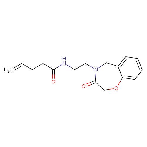 N-[2-(3-oxo-2,3,4,5-tetrahydro-1,4-benzoxazepin-4-yl)ethyl]pent-4-enamide