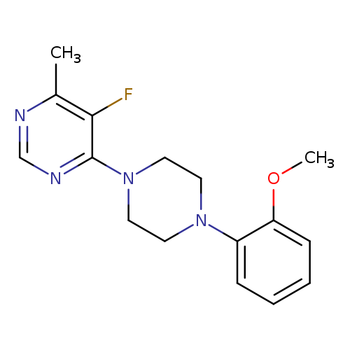 5-fluoro-4-[4-(2-methoxyphenyl)piperazin-1-yl]-6-methylpyrimidine